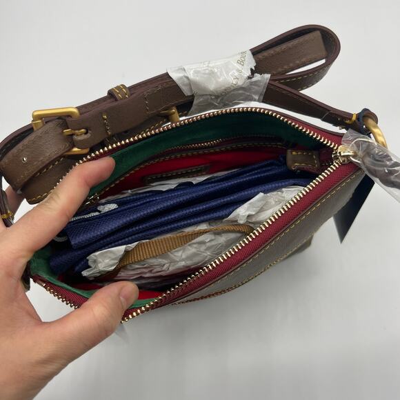 Dooney & Bourke Women Purse Florentine Leather Allison Crossbody Bags Elephant - Picture 4 of 14